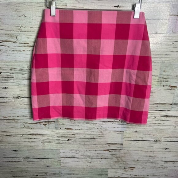 Autres Filles pink plaid check mini skirt Size medium - Picture 2 of 6